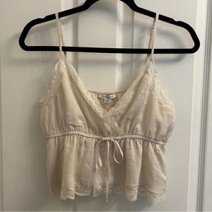 AE Cropped Lace Tank Top